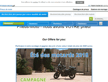 Tablet Screenshot of pneus-moto.fr